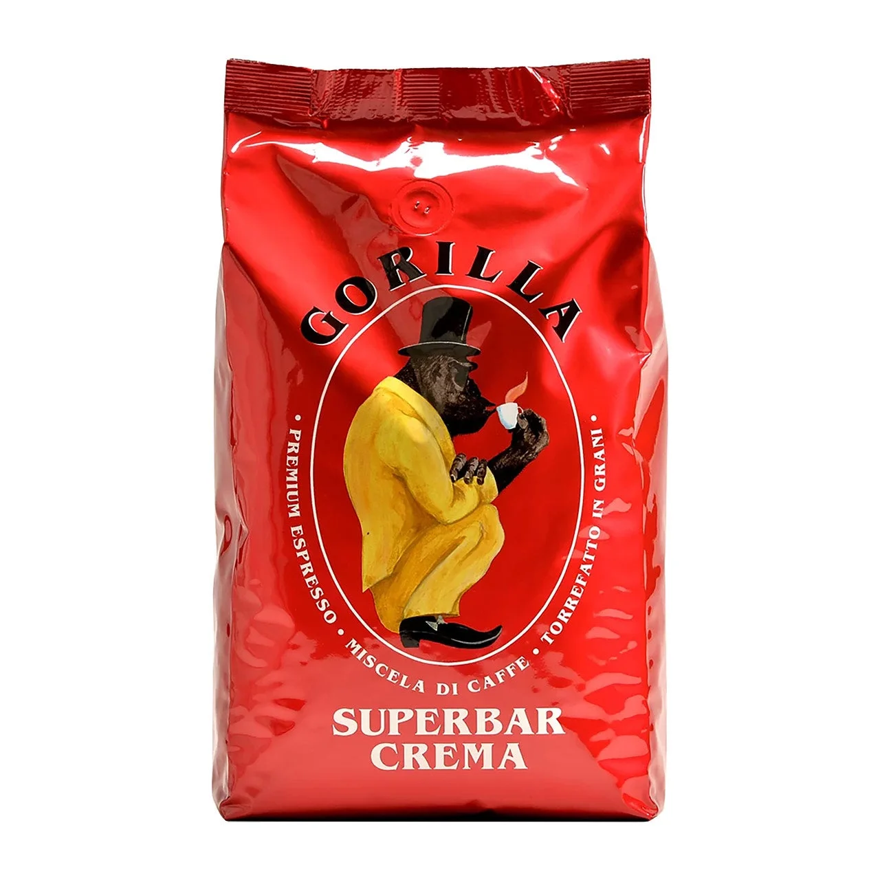 Bag of Gorilla Superbar Crema coffee beans